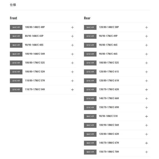 DUNLOP（ダンロップ） GP SERIES TT900GP【110/80-17 M/C 57H TL