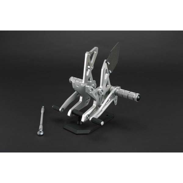 SPICE スパイス タクティカルステップ 3ポジション カラー：シルバー Z1000 (ZRT00A) Z750 Z750S KAWASAKI カワサキ バックステップ ステップ 足回り | SPICE（バイク用品）