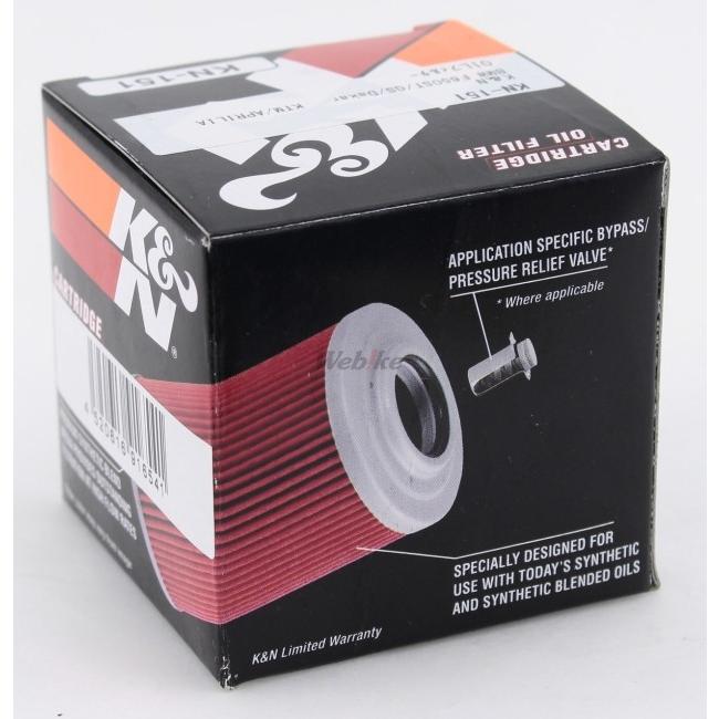 K&N ケイアンドエヌ オイルフィルター APRILIA アプリリア BMW MOTOGUZZI モトグッチ MZ  オイル | K&N | 06