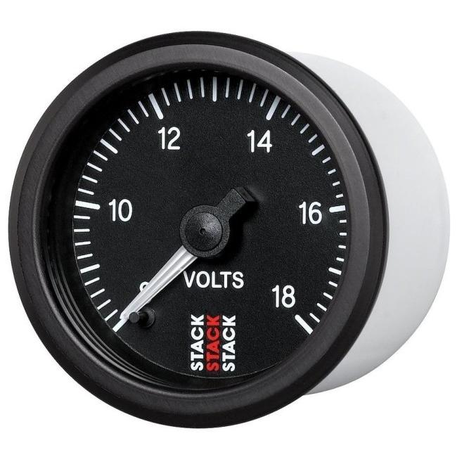 STACK スタック ST3000シリーズ ステッピング 電圧計 文字盤カラー：ブラック 電気・電圧計 計測ツール | STACK（バイク） | 01
