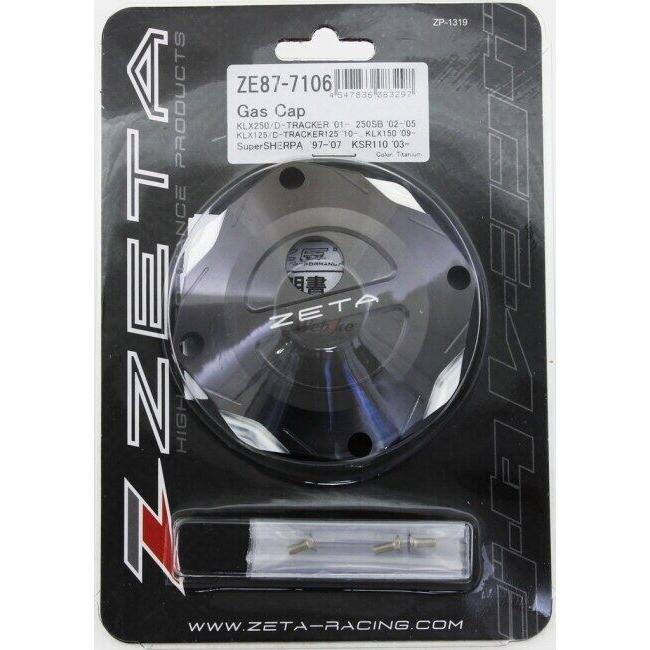 ZETA ジータ ガスキャップ トレール用 カラー：チタン Dトラッカー125 KLX125 KSR110 スーパーシェルパ KLX250 DトラッカーX 250SB ガソリンタンクキャップ | ZETA | 01