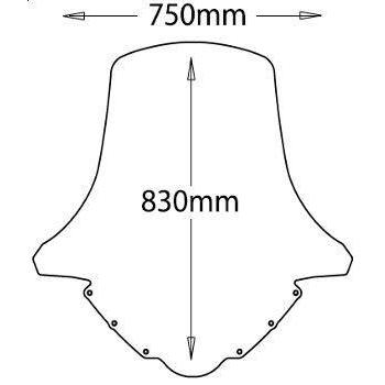 ISOTTA イソッタ ウインドシールド SKYWAVE400 スカイウェイブ SUZUKI スズキ スクリーン 外装 | ブランド登録なし | 01