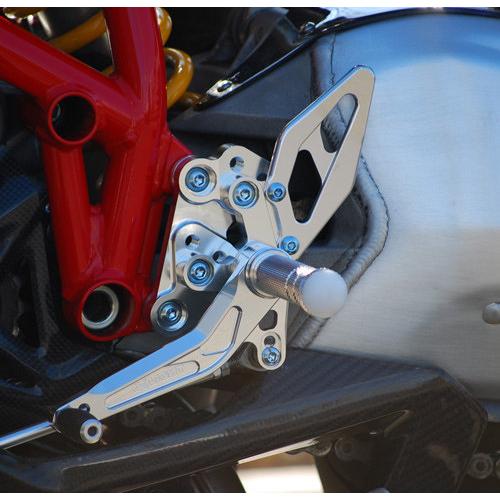 de LIGHT ディライト ステップキット 4ポジションタイプ カラー：シルバー 1098 1098S 1098R 1198 1198S 848 DUCATI ドゥカティ バックステップ ステップ | de LIGHT | 07