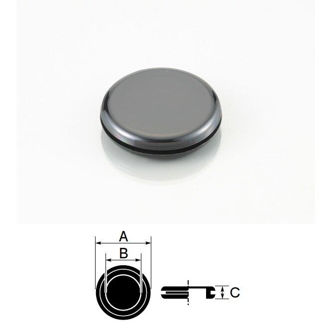 K-CON キタココンビニパーツ グロメット（PVC） A：29.9mm×B：18.9mm×C：7.2mm／適合(下穴:φ25/板厚:1.5mm-2mm) 防振ゴム | ブランド登録なし