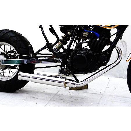 tw200用ウィルズウィンステンレススチールマフラー WirusWin（ウイルズウィン） ドラッグバイソンマフラー ジェットタイプ