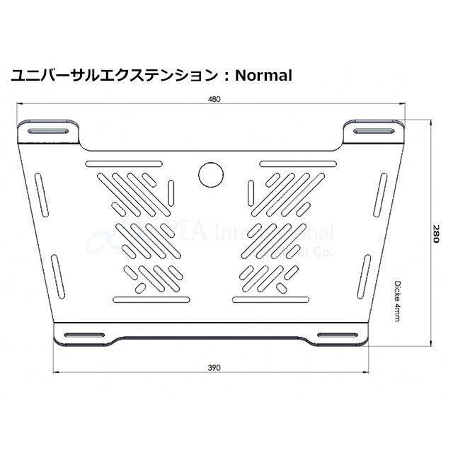 ヘプコ＆ベッカー（HEPCO&BECKER） リアキャリア拡張プレート カラー