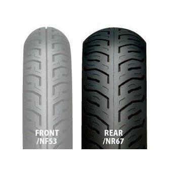 GPツーリング用タイヤ未使用品と中古 IRC アイアールシー NR67 【130/90-15 M/C 66P WT】 タイヤ HONDA