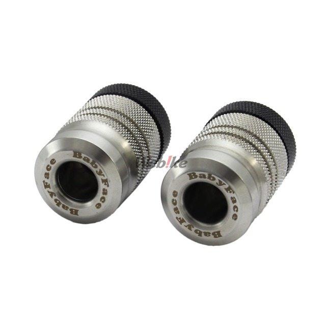 BABYFACE ベビーフェイス ハンドルバーエンド ロング カラー：ステンレス KAWASAKI カワサキ バーエンド ハンドル | babyface | 04