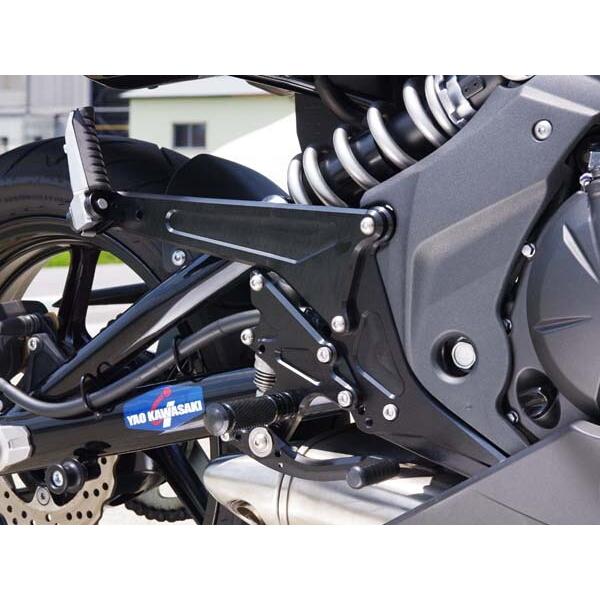 BABYFACE ベビーフェイス バックステップ カラー：シルバー ER-6f ER-4n ER-6n ニンジャ400R (-2013) ニンジャ650R KAWASAKI カワサキ ステップ 足回り