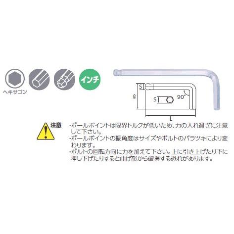 Ktc Ktc ケイティーシー ボールポイント 六角棒レンチ サイズ 3 32インチ ウェビック1号店 通販 Paypayモール