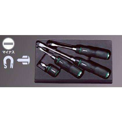ブランド登録なし - KTC Nepros ネプロス 脂柄マイナスドライバセット [4本組] 差っぴく１番ウッド １番ウッド お手て手道具 バイク-その他整備工具-バイク用整備工具