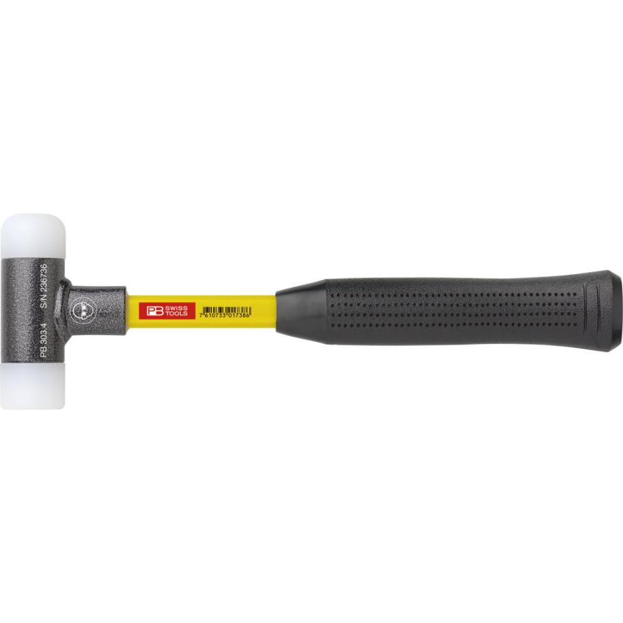PB ピービー 無反動ナイロンハンマー (グラスファイバー柄) 打撃ヘッド径 (Φmm)：60 無反動ハンマー ハンマー ハンドツール | ブランド登録なし