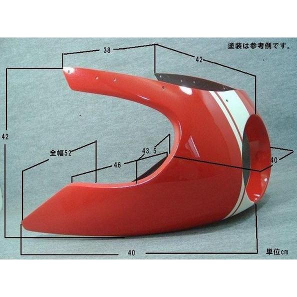 MOTO ZOOM モトズーム 汎用ハーフカウルB アッパーカウル・フロントカウル カウル関連 外装 | ブランド登録なし | 01