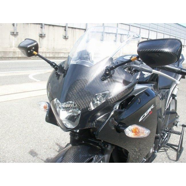 A-TECH エーテック アッパーカウルフロントマスク 素材：FRP／黒 CBR250R (2011-) HONDA ホンダ アッパーカウル・フロントカウル カウル関連 外装 | A-TECH | 01
