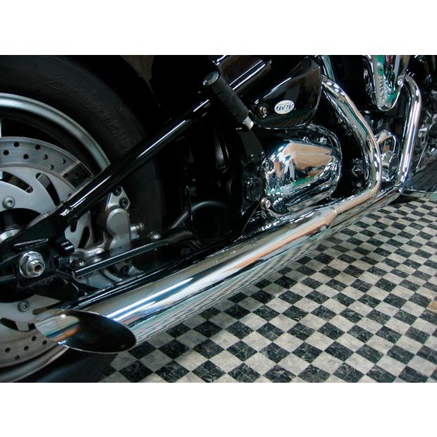 ケンテックKENTEC 極太スラッシュカット2in1マフラー90Φ/XV1600