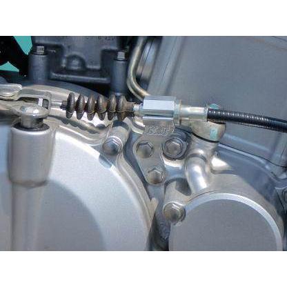 K&T ケイアンドティー クラッチケーブルホルダー カラー：シルバー D-TRACKER [Dトラッカー] KAWASAKI カワサキ 駆動系 | K＆T | 01