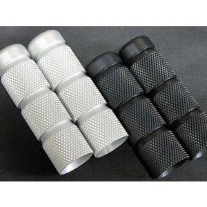 一国サイクルワークス イチコクサイクルワークス アルミビレットペグ 粗目（P1.5） アルマイトカラー：ブラック SPORTSTER(XL) DYNA [ダイナ] フットペグ | 一国サイクルワークス