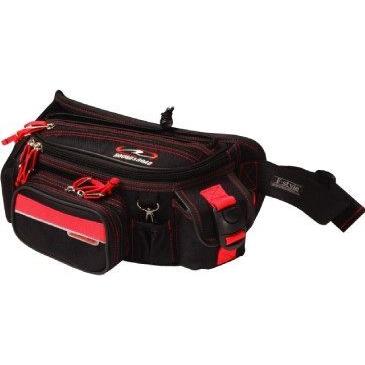 ROUGH＆ROAD ラフ＆ロード F-ラフウエストバッグ カラー：ブラック×レッド ウエストポーチ・ヒップバッグ バッグ | ラフ＆ロード