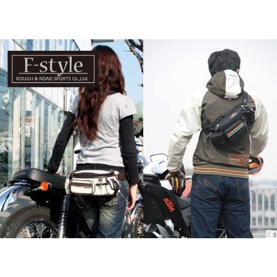 ROUGH＆ROAD ラフ＆ロード F-ラフウエストバッグ カラー：ブラック×レッド ウエストポーチ・ヒップバッグ バッグ | ラフ＆ロード | 08