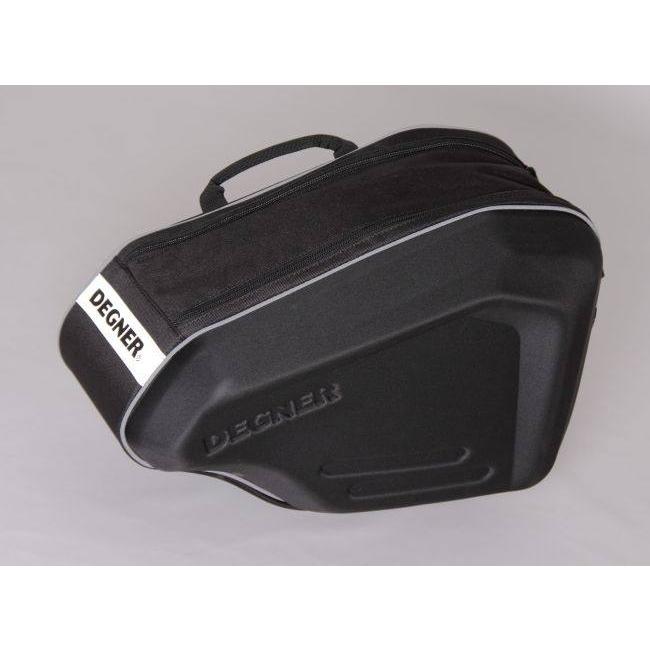 DEGNER デグナー スポーツダブルバッグ ブラック／ガンメタリックパイピング サイドバッグ 車体用バッグ・ケース | ブランド登録なし | 02