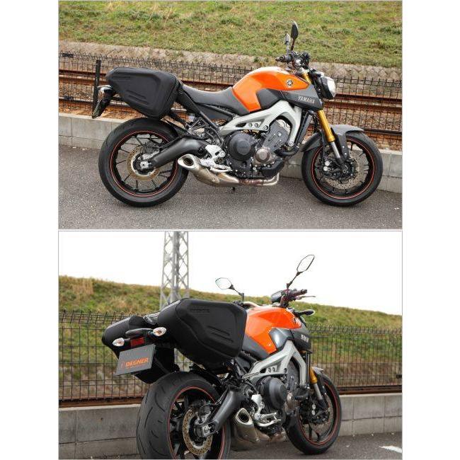 DEGNER デグナー スポーツダブルバッグ ブラック／ガンメタリックパイピング サイドバッグ 車体用バッグ・ケース | ブランド登録なし | 05