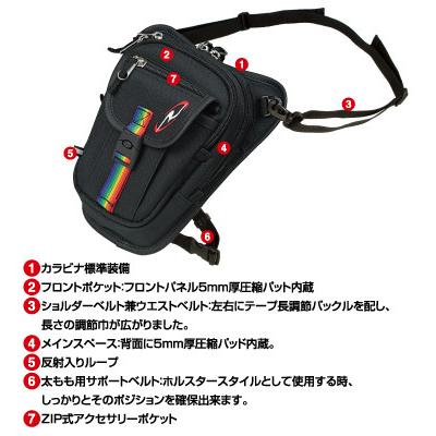 ROUGH＆ROAD ラフ＆ロード F-ホルスター レッグバッグ・ホルスターバッグ バッグ | ラフ＆ロード | 02