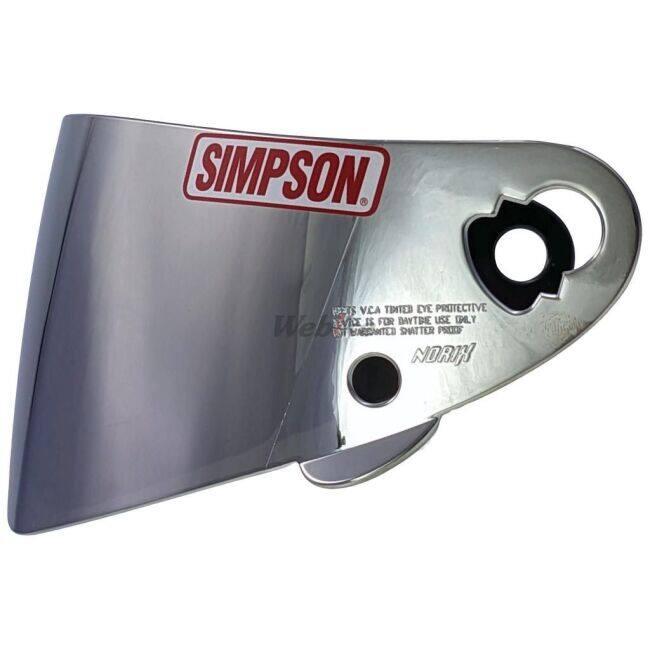 SIMPSON NORIX シンプソンノリックス ミラーシールド 共通 カラー：クローム／ライトスモークベース DIAMONDBACK SUPER BANDIT 13(SB13) OUTLAW RX10 RX12 Pro | SIMPSON（バイク） | 03