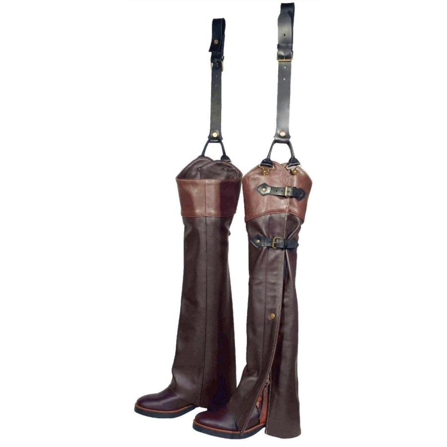 KADOYA カドヤ　チャップス　膝カップ　バトル カドヤ（KADOYA） RIDEWADER-ClassisDerby [BLACK CURVY] 革チャップス