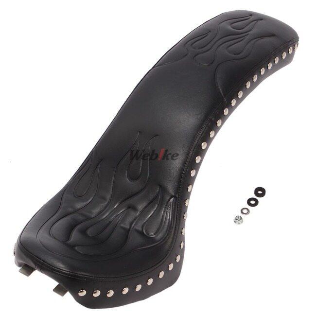 American Dreams アメリカンドリームス DS250クラシックフェンダー専用 コブラシート ファイヤーパターン Wスタッド 黒 ドラッグスター 250 YAMAHA ヤマハ 外装 | American Dreams（バイク） | 01