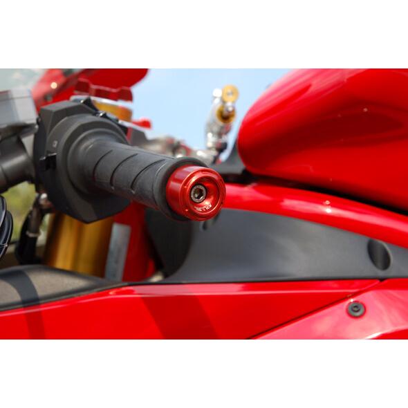 STM エスティーエム スティーレ ハンドルバーエンドセット スモール for ドゥカティ 16mm カラー：レッド DUCATI バーエンド ハンドル