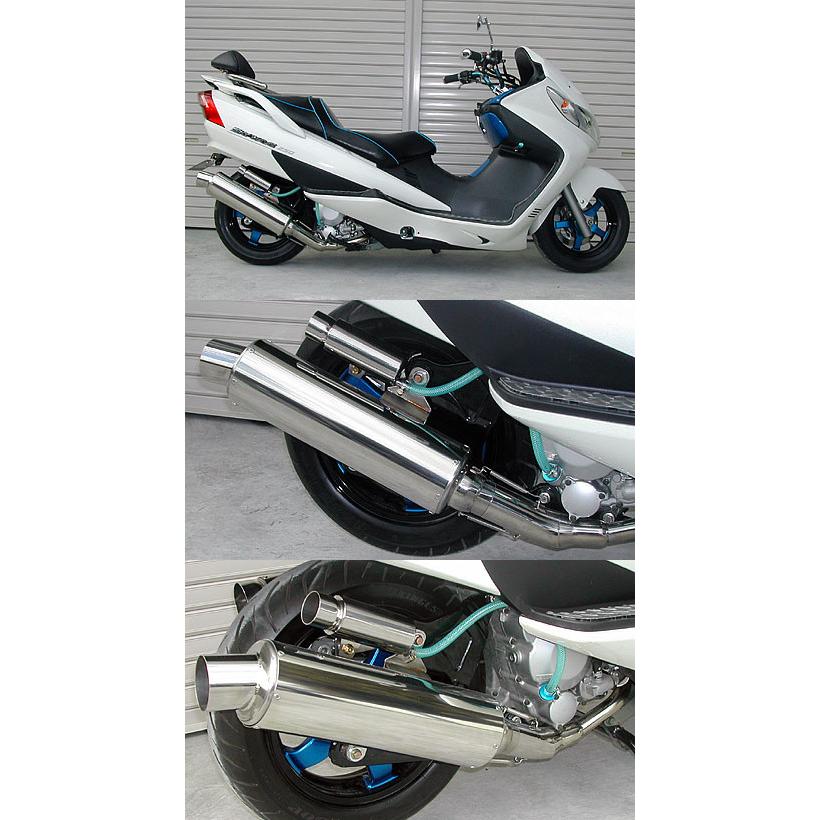wirus win スカイウェイブ250マフラー WirusWin ウイルズウィン コンビネーションマフラー