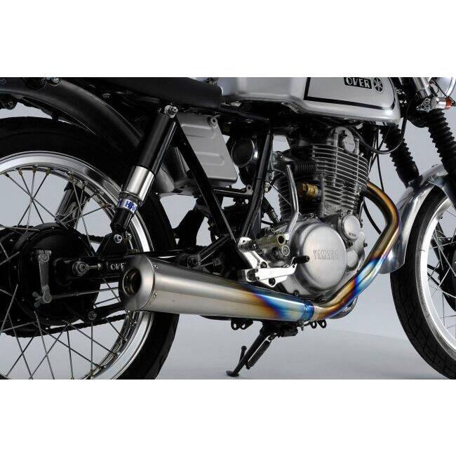K*u様 SR400 1JR キャブ用 over チタンマフラー オーバーチタン OVER RACING（オーバーレーシング） OVER オーヴァー チタンメガホン