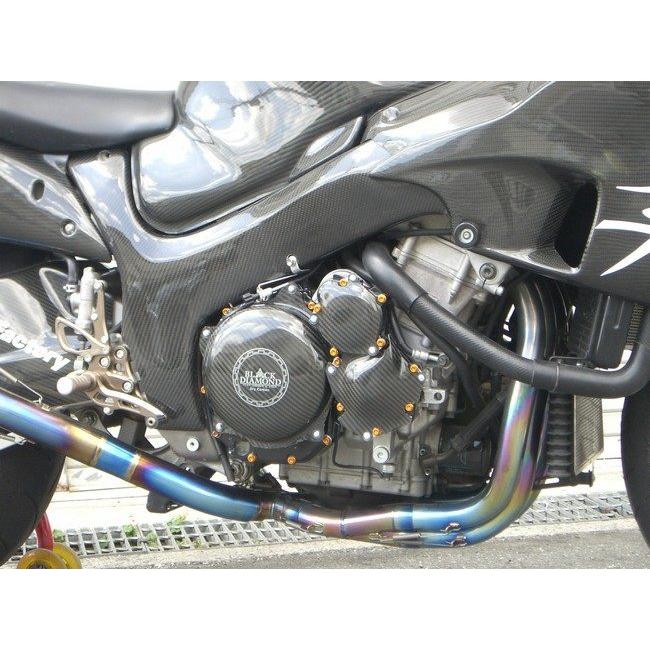 A-TECH - エーテック フレームヒートガード 原料品：綾織炭素(右寄り) GSX1300R 鷹(隼) SUZUKI スズキ ひな型取りまかなう ひな型