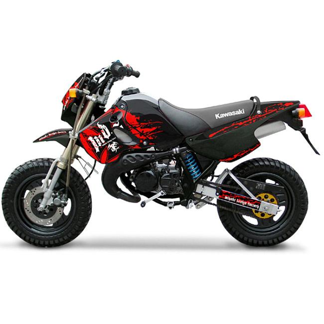 MDF エムディーエフ 車種別グラフィックデカールキット KSRブラッディ シュラウド部分、左右セット KSR-2 KSR110 KSR50 KAWASAKI カワサキ グラフィックキット | MDF | 01