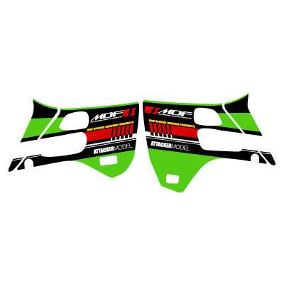 MDF エムディーエフ 車種別グラフィックデカールキット KDX125SRアタッカ シュラウド部分、左右セット KDX125/SR KAWASAKI カワサキ グラフィックキット 外装 | MDF
