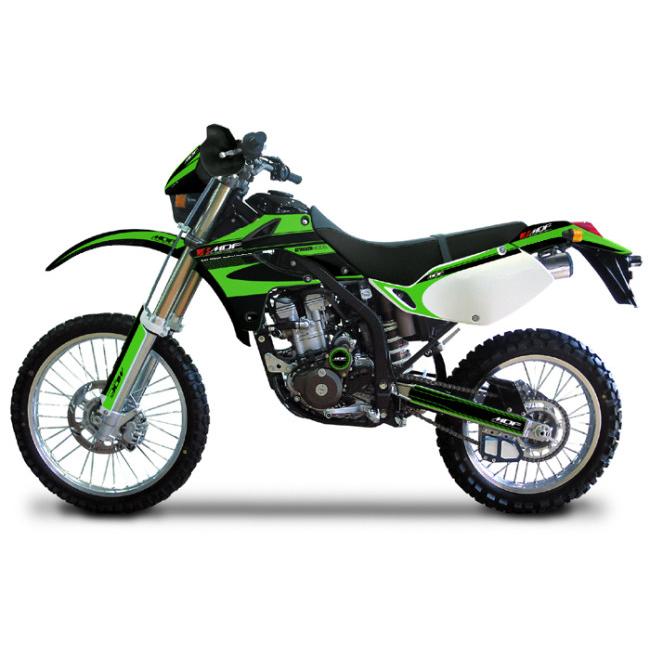 MDF エムディーエフ 車種別グラフィックデカールキット KLX250アタッカ シュラウド部分、左右セット KLX250 KAWASAKI カワサキ グラフィックキット 外装 | MDF | 01