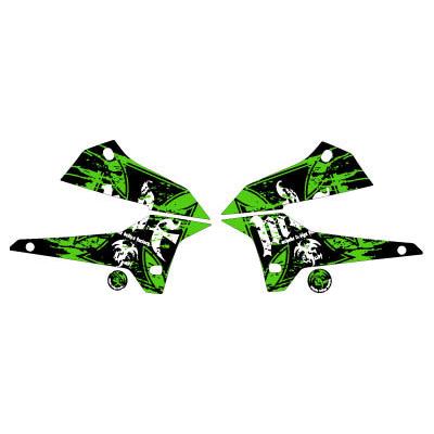 MDF エムディーエフ 車種別グラフィックデカールキット D-TRA Xブラッディ シュラウド部分、左右セット DトラッカーX KAWASAKI カワサキ グラフィックキット | MDF