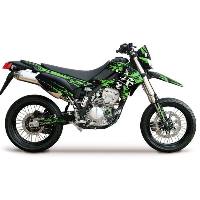 MDF エムディーエフ 車種別グラフィックデカールキット D-TRA Xブラッディ シュラウド部分、左右セット DトラッカーX KAWASAKI カワサキ グラフィックキット | MDF | 01