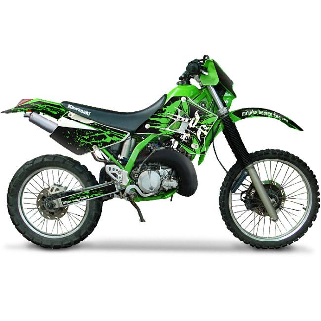 MDF エムディーエフ 車種別グラフィックデカールキット KDX220ブラッディ シュラウド部分、左右セット KDX220SR KAWASAKI カワサキ グラフィックキット 外装 | MDF | 01