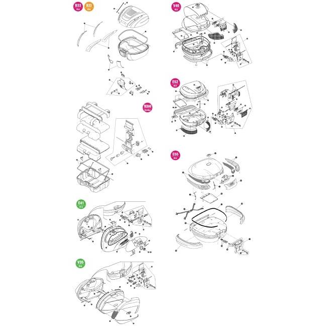 GIVI ジビ 【補修部品】プッシュボタン [Z645R] V46 : E470 E450 E370 E350 E340 B33NMK B33NML E260 E230 V35 車体用バッグ・ケース | GIVI | 02