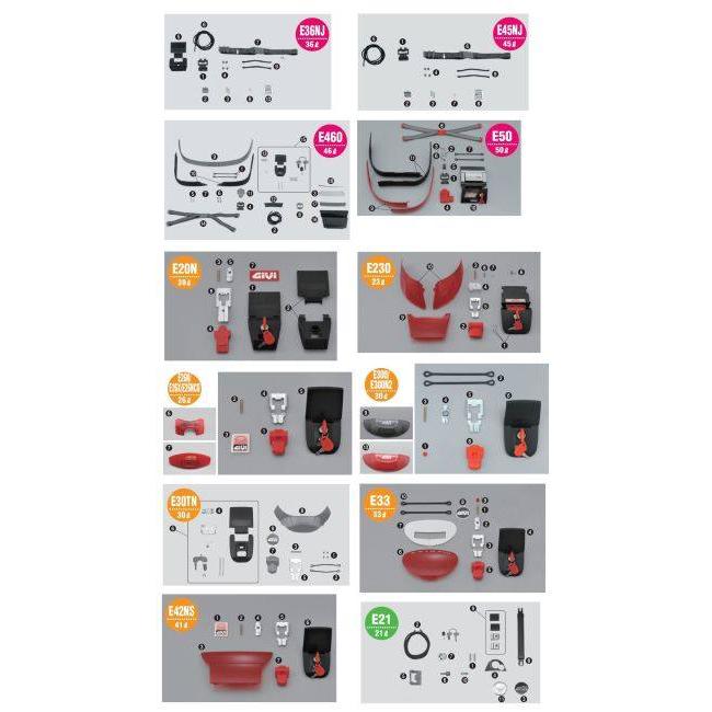 GIVI ジビ 【補修部品】シェルパッキン [Z159R] E52 : E460 E470 E450 E45NJ E36NJ E370 E350 E340 E21 車体用バッグ・ケース | GIVI | 04