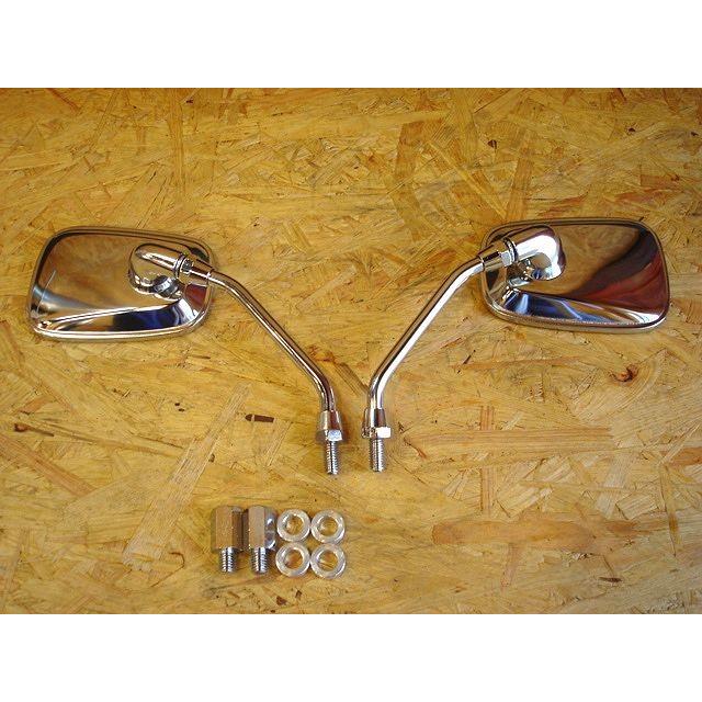 SPUNKY’S スパンキーズ ジャイロX用 カスタムメッキミラー（左右セット） GYRO [ジャイロ] X HONDA ホンダ ミラー ハンドル | ブランド登録なし | 01