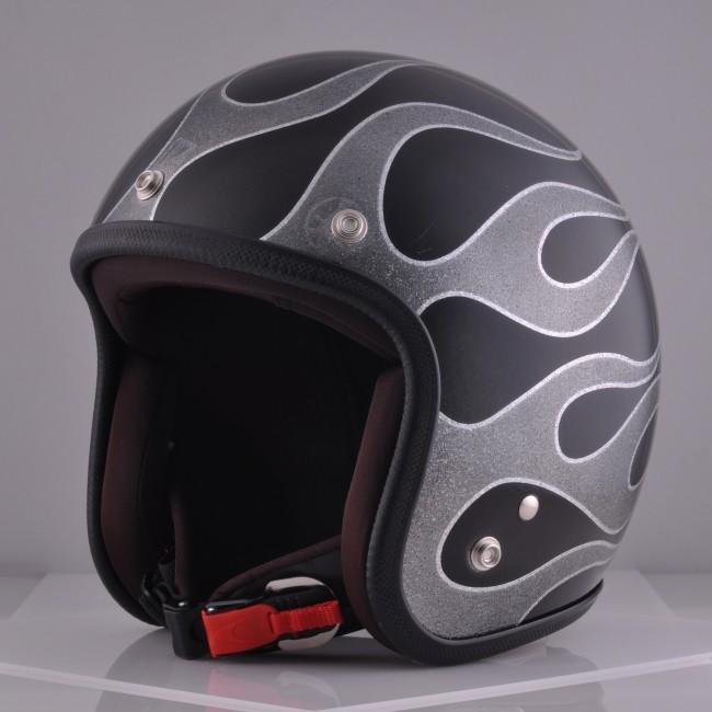 【新品未使用一点物】スモールジェットヘルメット　カスタムペイント 72JAM JET HELMET 72JAM 72ジャム jamカスタムペイント flames
