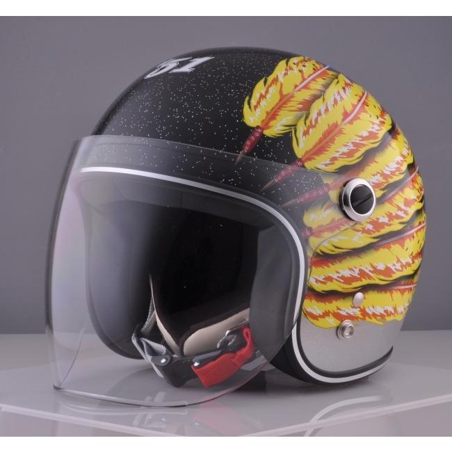 72JAM JET HELMET 72JAM 72ジャム #51 Featherデザイン ジェット