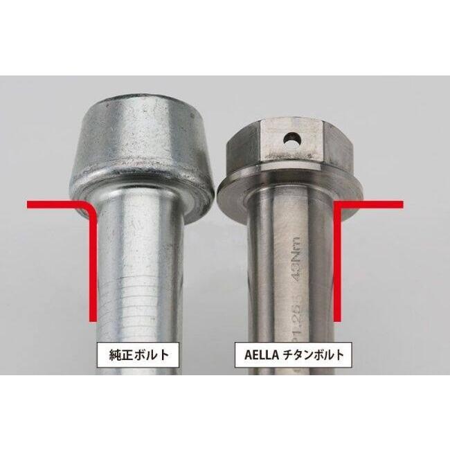 AELLA アエラ チタンキャリパーボルト(ラジアルマウント) カラー：シルバー DUCATI ドゥカティ KAWASAKI カワサキ キャリパーボルト・マウントボルト ブレーキ | AELLA | 03