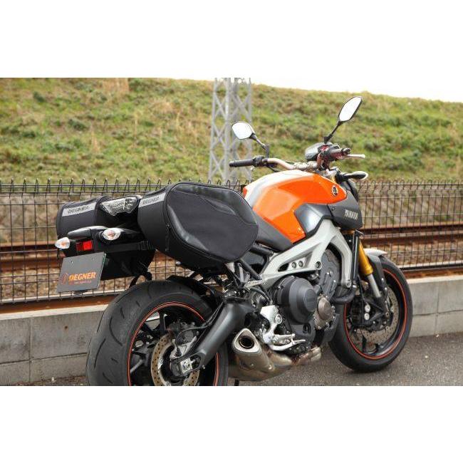 バイク部品　ディグナー　スポーツダブルバッグ　サイドバック　セット　レインカバー付　中古品 DEGNER（デグナー） スポーツダブルバッグ サイドバッグ 車体用バッグ