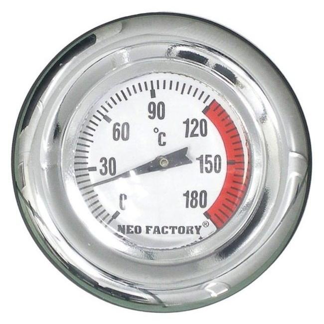 Neofactory ネオファクトリー 摂氏タイプ ロングサイズ 油温計付オイルタンクキャップ ホワイト SOFTAILファミリー HARLEY-DAVIDSON ハーレーダビッドソン | NEO FACTORY | 01