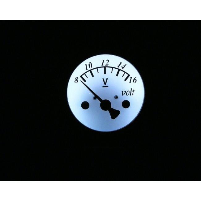 Neofactory ネオファクトリー 48mmボルテージメーター 白盤 ブラック 汎用 HARLEY-DAVIDSON ハーレーダビッドソン 電気・電圧計 計測ツール | NEO FACTORY | 01