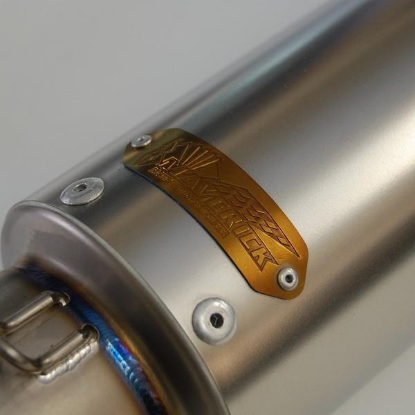 美品 Maverick マーベリック チタンサイレンサー MV83 L400 Mv83【チタングラデーション】汎用サイレンサー（サーキットスポーツ