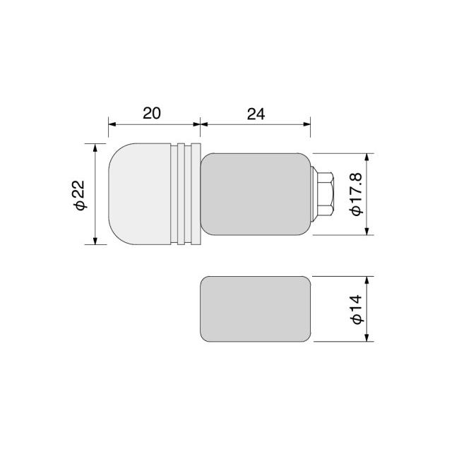 HURRICANE ハリケーン Φ22アルミサイドキャップ バーエンド ハンドル | HURRICANE | 01